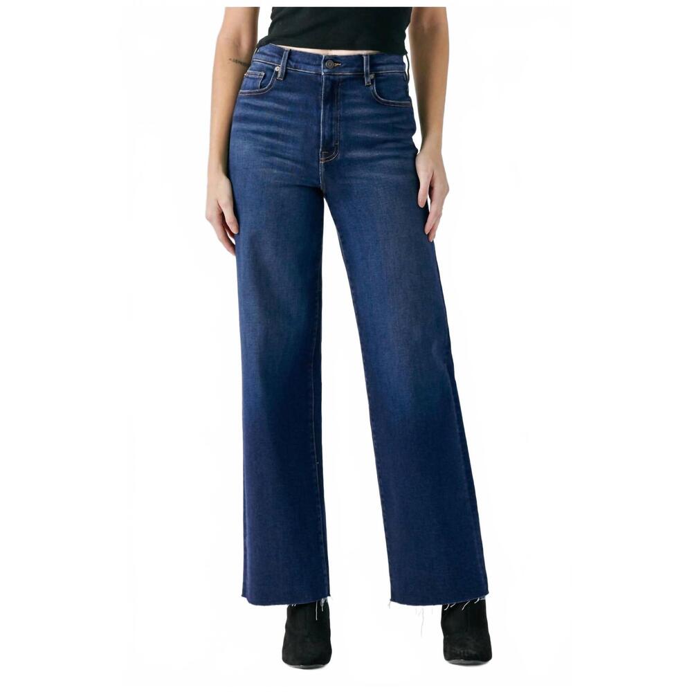 NEW HIDDEN logan high rise dad jean in dark wash